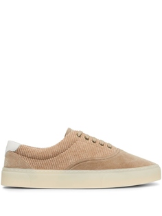 Brunello Cucinelli кроссовки из кожи с панелями, нейтральный цвет