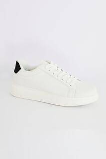 Кроссовки Royal Faux Leather Chunky Sole Lace Up Trainer Brave Soul, белый