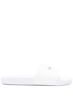Calvin Klein шлепанцы с логотипом, белый