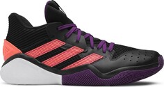 Кроссовки Adidas Harden Stepback Black Purple Coral, черный