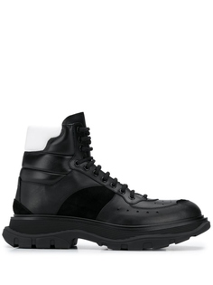 Alexander McQueen высокие кроссовки на шнуровке, черный