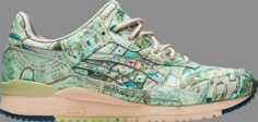Кроссовки atmos x gel lyte 3 og aged map Asics, зеленый