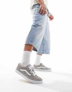Серо-белые кроссовки Vans Rowley