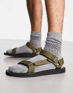 Оливковые оригинальные сандалии Teva Universal