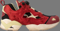 Кроссовки street fighter x instapump fury zangief Reebok, красный