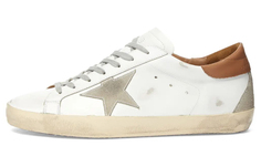 Мужские кроссовки Golden Goose Super-Star, белый/коричневый