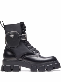 Prada ботинки Monolith, черный