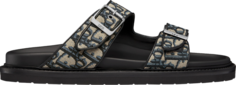 Кроссовки Dior Aqua Sandal Dior Oblique - Beige Black, черный