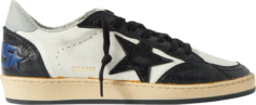 Кроссовки Golden Goose Ball Star White Black Blue, белый