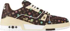 Кроссовки Louis Vuitton Trainer Mocha Multi-Color Monogram, коричневый