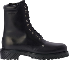 Кроссовки Off-White Diag Lace-Up Combat Boot Black, черный