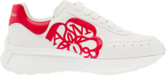 Кроссовки Alexander McQueen Sprint Runner White Lust Red, белый