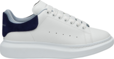 Кроссовки Alexander McQueen Oversized Sneaker Double Heel Tab - Navy Light Blue, белый