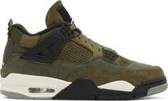 Кроссовки Air Jordan 4 Retro SE Craft - Olive, зеленый