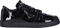 Кроссовки Prada Downtown Leather Black Patent, черный