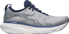 Кроссовки Gel Nimbus 25 Extra Wide Sheet Rock Indigo Blue, серый Asics