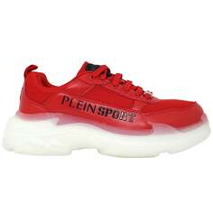 Кроссовки с логотипом бренда Plein Sport, красный