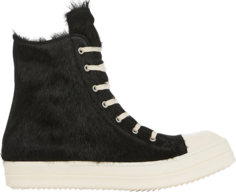 Кроссовки Rick Owens Lido Sneakers Black Cow Fur, черный