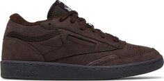 Кроссовки Adsum x Club C Mid 2 Dark Brown, коричневый Reebok