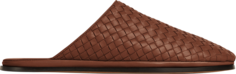Кроссовки Bottega Veneta Leather Slipper Brown Sugar, коричневый