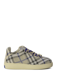Кроссовки Burberry Check Knit Box, бежевый