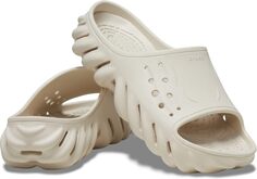 Сандалии на плоской подошве Echo Slide Crocs, цвет Stucco