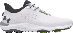 Кроссовки Drive Pro Wide Golf White Metallic Gun Metal, белый Under Armour