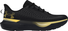 Кроссовки HOVR Infinite Pro Black Metallic Gold, черный Under Armour