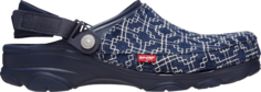 Кроссовки Levis x Classic All-Terrain Clog Sashiko - Navy, синий Crocs
