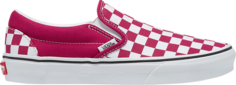 Кроссовки Classic Slip-On Checkerboard - Cherries Jubilee, красный Vans