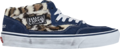 Кроссовки Supreme x Skate Half Cab 92 Leopard Pack - Navy, синий Vans