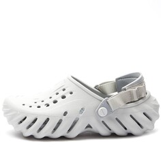 Сандалии Crocs Echo Clog, серо-белый