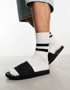GUESS Originals – Черные шлепанцы с логотипом