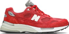 Кроссовки New Balance Kith x 992 Made in USA Kithmas Collection - Team Red, красный