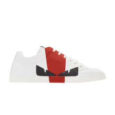 Кроссовки Fendi Leather Sneaker Bug Eyes, белый