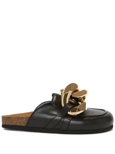 JW Anderson шлепанцы с цепочкой, черный