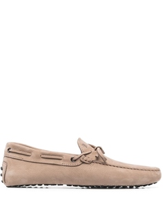 Tods лоферы с завязками, нейтральный цвет Tod’S