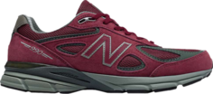 Кроссовки New Balance 990v4 Made In USA Burgundy, красный