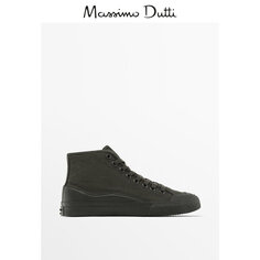 Кроссовки мужские Massimo Dutti на шнуровке, зеленый
