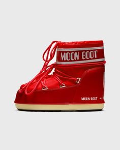 Ботинки Moon Boot Icon Low Nylon, красный