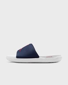 Сандалии Jordan Jumpman Slide, цвет midnight navy/gym red-white