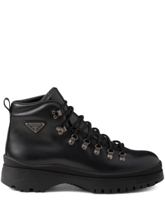 Ботильоны Prada Brixxen из кожи, черный