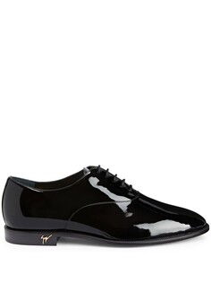 Giuseppe Zanotti лакированные оксфорды Melithon, черный