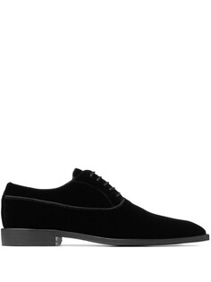Jimmy Choo бархатные оксфорды Foxley, черный