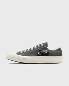 Кроссовки Comme Des Garçons Play X Converse Chuck Taylor 20 Low Top (Big Heart), серый