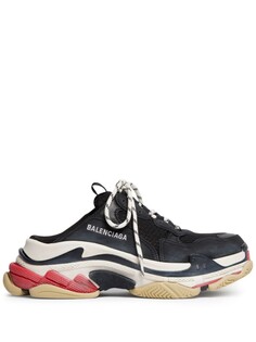 Balenciaga кроссовки Track S с открытой пяткой, черный
