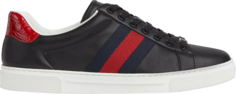 Кроссовки Gucci Ace Black Blue Red, черный