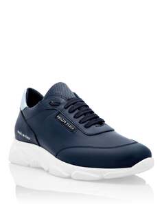 Кожаные кроссовки Philipp Plein TM, цвет Dark Blue