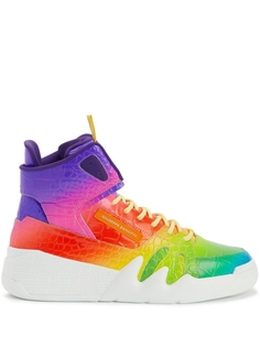 Giuseppe Zanotti высокие кроссовки, желтый