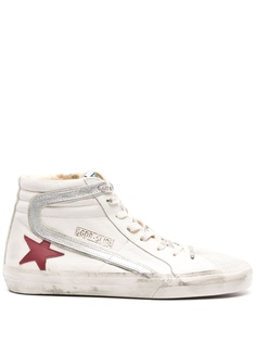 Golden Goose кеды с нашивкой, белый
